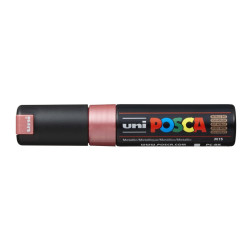 MARCADOR UNI-BALL POSCA PC-8K BISEL GRUESO 8MM ROJO METALICO -M15-
