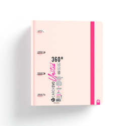 CARPEBLOC DEC RINGBOOK 4A A4 C/RECAMBIO CARCHIVO PASTEL UNITED ROSA 12487404