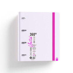 CARPEBLOC DEC RINGBOOK 4A A4 C/RECAMBIO CARCHIVO PASTEL UNITED MALVA 12487414