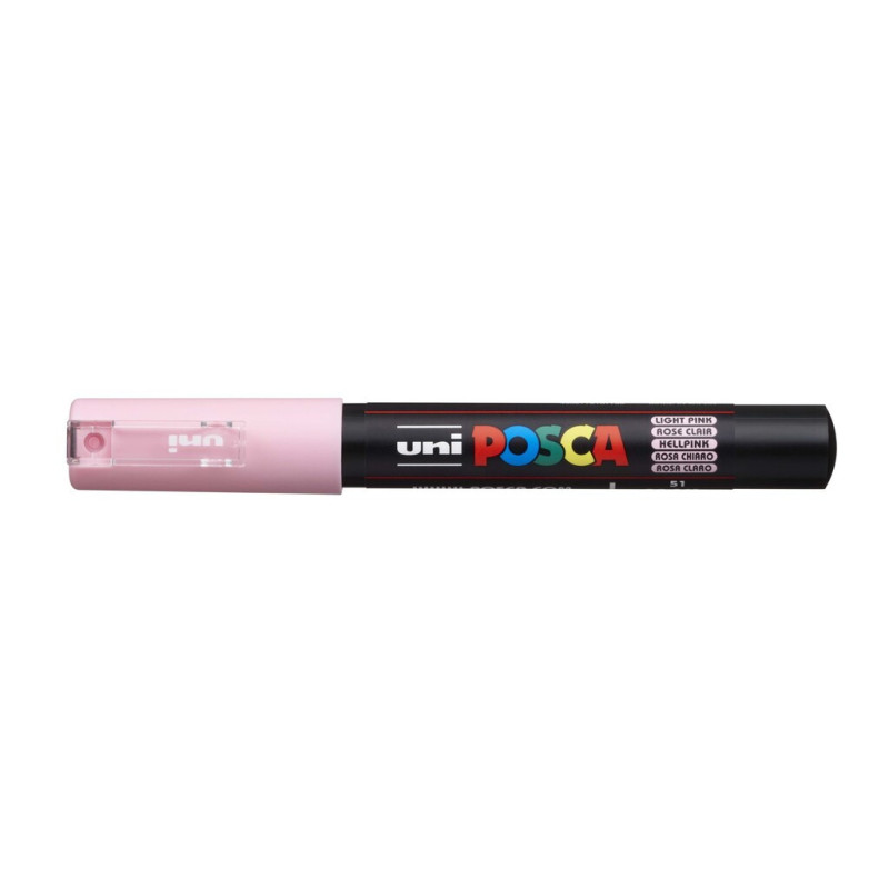 MARCADOR UNI-BALL POSCA PC-1M. PUNTA FINA 0,7MM ROSA CLARO -51-