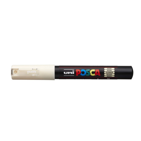 MARCADOR UNI-BALL POSCA PC-1M. PUNTA FINA 0,7MM MARFIL -46-