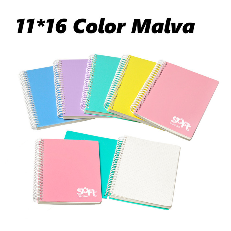 LIBRETA 11*16 PP CARCHIVO PUNTEADO 80H 90G VIOLETA MALVA 64605114