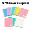 LIBRETA 11*16 PP CARCHIVO PUNTEADO 80H 90G TURQUESA 64605117