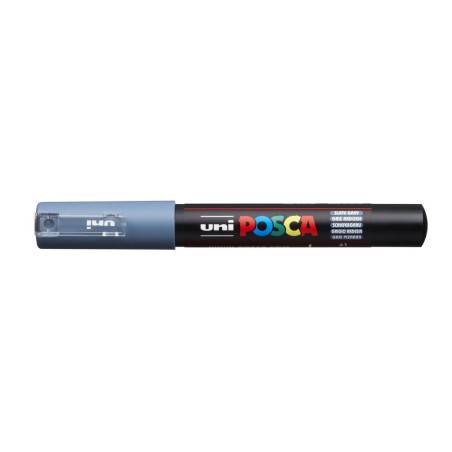 MARCADOR UNI-BALL POSCA PC-1M. PUNTA FINA 0,7MM GRIS PIZARRA -61-