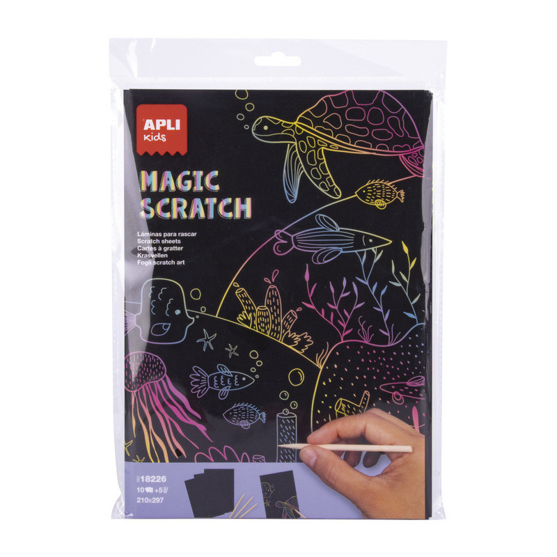 BOLSA LÁMINAS PARA RASCAR+HERRAM. 10H+5U APLI20 (1 UN) 18226