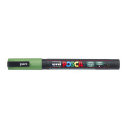 MARCADOR UNI-BALL POSCA PC-3ML PUNTA REDONDA 0,9-1,3MM PURPURINA VERDE -6-