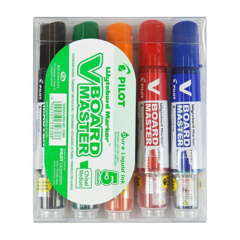 ROTULADOR PILOT PIZARRA BLANCA V BOARD NVBMA SURTIDO 5 COLORES WBMAVBM-M-S5BG