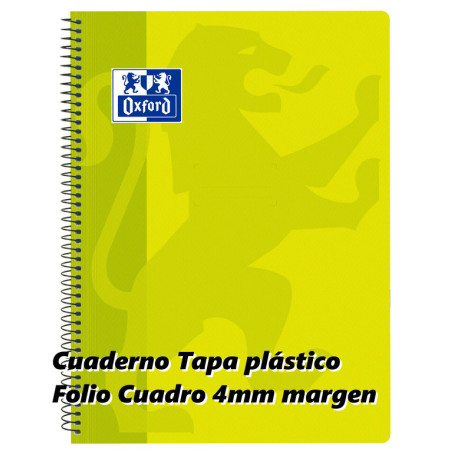CUADERNO ENRI OXFORD SCHOOL TAPA PLASTICO FOLIO 80H 4*4 LIMA 400093619