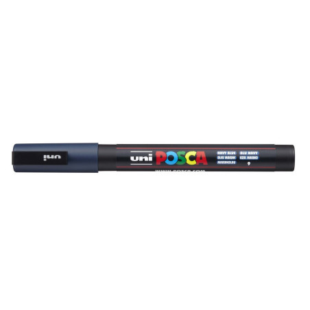 MARCADOR UNI-BALL POSCA PC-3M PUNTA REDONDA 0,9-1,3MM AZUL MARINO -9-