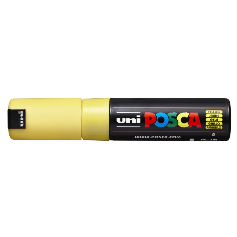 MARCADOR UNI-BALL POSCA PC-7M PUNTA REDONDA 4,5-5,5MM AMARILLO -2-