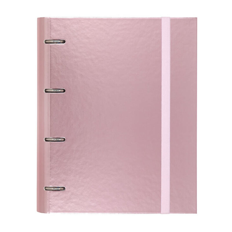 CARPEBLOC DEC RINGBOOK 4A A4 CARCHIVO C/GOMA Y RECAMBIO METAL ROSA 12257425