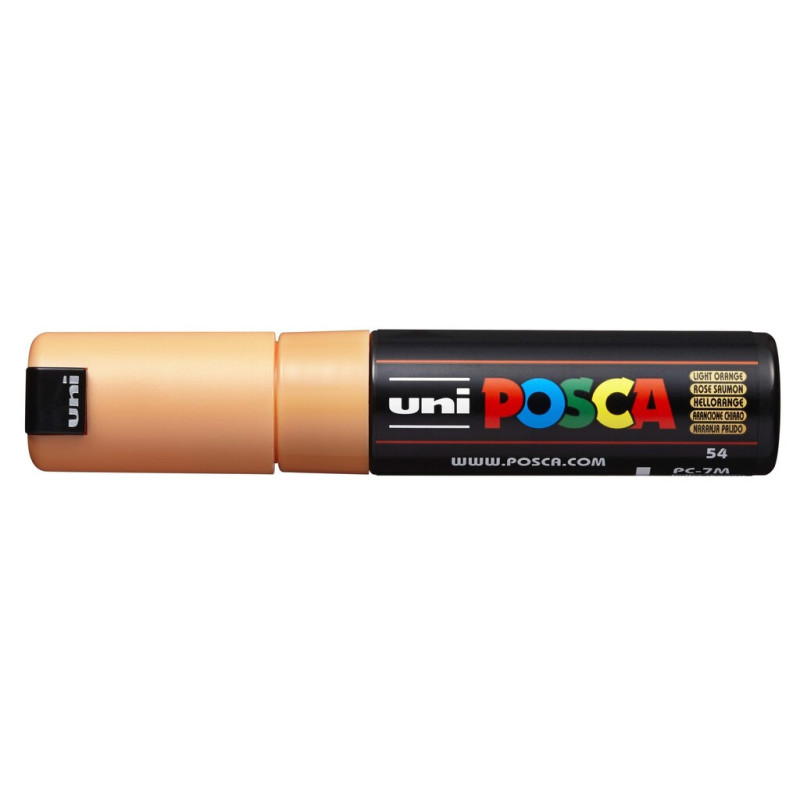 MARCADOR UNI-BALL POSCA PC-7M PUNTA REDONDA 4,5-5,5MM NARANJA CLARO -54-