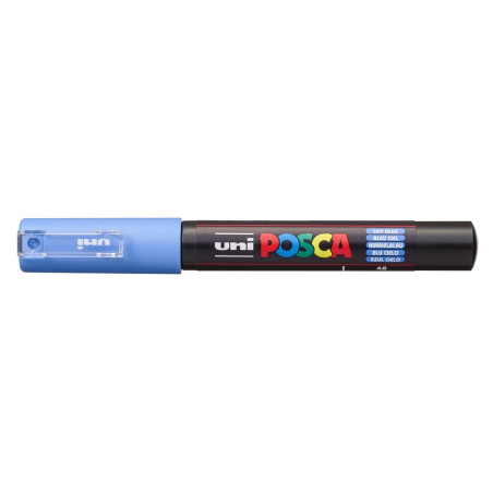 MARCADOR UNI-BALL POSCA PC-1M. PUNTA FINA 0,7MM AZUL CIELO -48-
