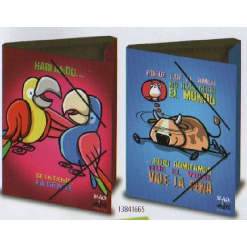 CARPETA DEC FL GOMAS ENRI 08 BLACK & WHITE BE POSITIVE 13841665 ^