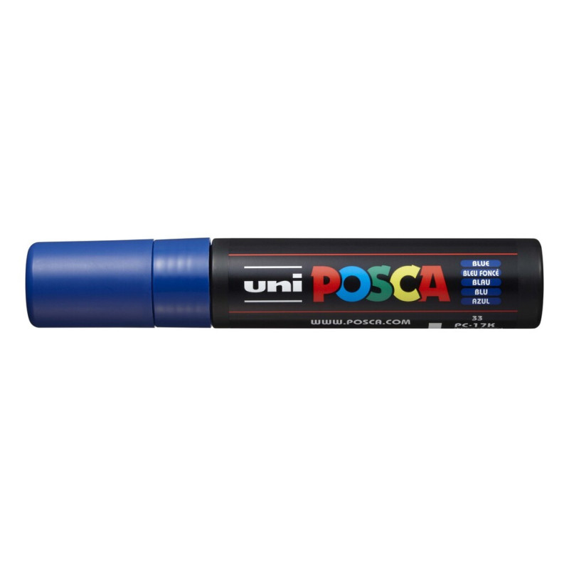 MARCADOR UNI-BALL POSCA PC-17K BISEL EXTRA GRUESO 15MM AZUL -33-