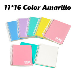 LIBRETA 11*16 PP CARCHIVO PUNTEADO 80H 90G AMARILLO 64605120