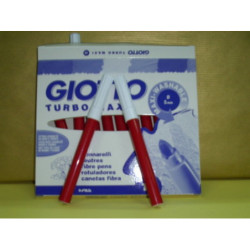 ROTULADOR GIOTTO TURBO MAXI FILA ROJO C/12U 456011