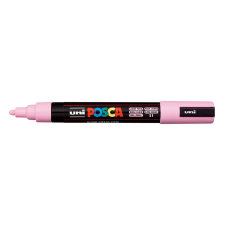 MARCADOR UNI-BALL POSCA PC-5M PUNTA REDONDA 1,8-2,5MM ROSA CLARO -51-