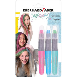 MARCADOR TIZA CAPILAR EBERHARD FABER METALLIC SET 3U + APLICADOR 579205