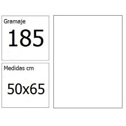 CARTULINA IRIS 50X65 185G BLANCO 25H.