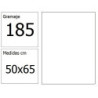 CARTULINA IRIS 50X65 185G BLANCO 25H.