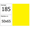 CARTULINA IRIS 50X65 185G AM.LIMON 25H.