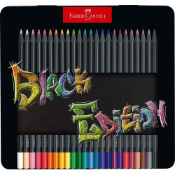 LAPIZ FABER-CASTELL BLACK EDITION CAJA METAL 24C 116425