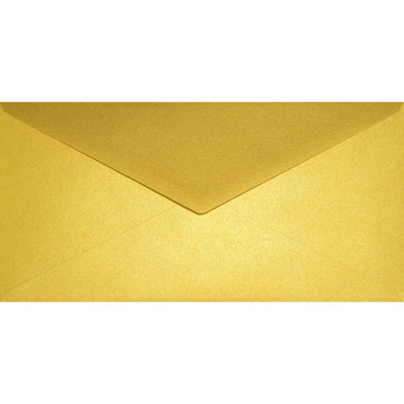 SOBRE GRANEL AMERICANO 110*220 METALIZADO ORO 120G PTE 100U