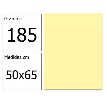 CARTULINA IRIS 50X65 185G GUALDA 25H.