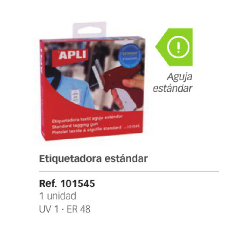 MAQUINA ETIQUETAR APLI NAVETES AGUJA STANDARD PARA COLGANTES 101545