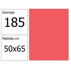 CARTULINA IRIS 50X65 185G CORAL 25H.