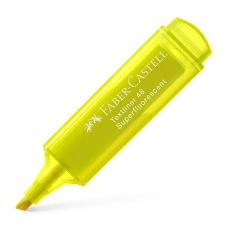 MARCD.FLUOR FABER-CASTELL TEXTLINER 46 SUPERFLUORESCENT AMARILLO 07 C/10U