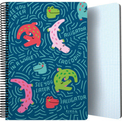 CUADERNO FOLIO TAPA PP EC ALLIGATOR FOLIO 16502227 GRAFOPLAS25 1U