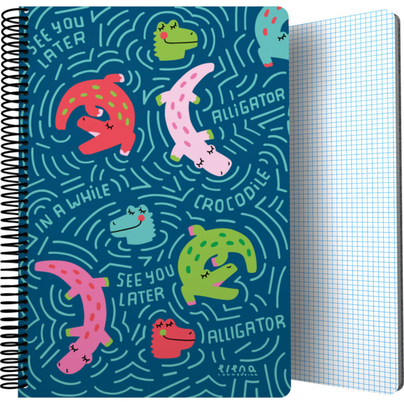 CUADERNO FOLIO TAPA PP EC ALLIGATOR FOLIO 16502227 GRAFOPLAS25 1U