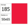 CARTULINA IRIS 50X65 185G ROJO 25H.