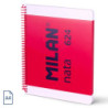 CUADERNO EUROPEAN MILAN A4 PAPEL CUADRO 5*5 80HOJAS DE 95G NATA 624 ROSA 57043E80P
