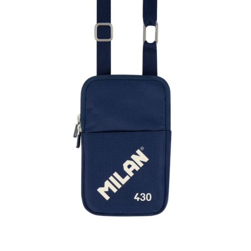 BOLSO PEQUEÑO BANDOLERA MILAN 430 SINCE 1918 AZUL 62103SNCB