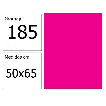 CARTULINA IRIS 50X65 185G FUCSIA 25H.
