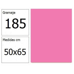 CARTULINA IRIS 50X65 185G ROSA CHICLE 25H.