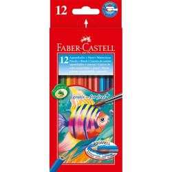 LAPIZ FABER-CASTELL ACUARELABLE CARTON 12C