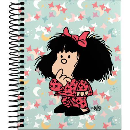 CUADERNO TAPA DURA A6 5X5MM MAFALDA PIJAMA A6 16522725 GRAFOPLAS25 1U