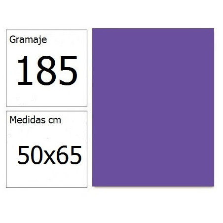 CARTULINA IRIS 50X65 185G VIOLETA 25H.