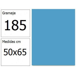CARTULINA IRIS 50X65 185G AZ.CIELO 25H.