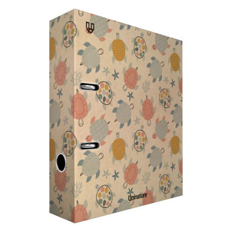 ARCHIVADOR FORRADO 65MM A4 UNINATURE TORTUGAS A4 GRAFOPLAS24 17262302 (MIN 2U)