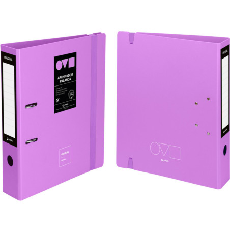 FOAM. ARCHIVADOR A4 65MM UNEQUAL MINIMAL LAVANDA A4 LAVANDA GRAFOPLAS24 17262869 (MIN 2U)
