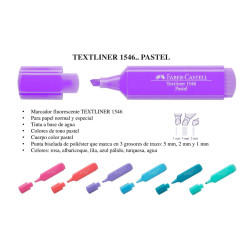 MARCD.FLUOR FABER-CASTELL TEXTLINER 1546 PASTEL LILA 56 C/10U