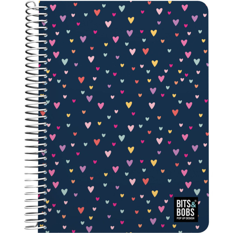CUADERNO CUARTO TAPA PP B&B HEARTS 1/4 16512222 GRAFOPLAS25 1U