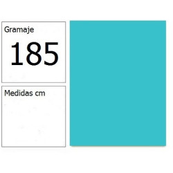 CARTULINA IRIS 50X65 185G AZ.CARIBE 25H.