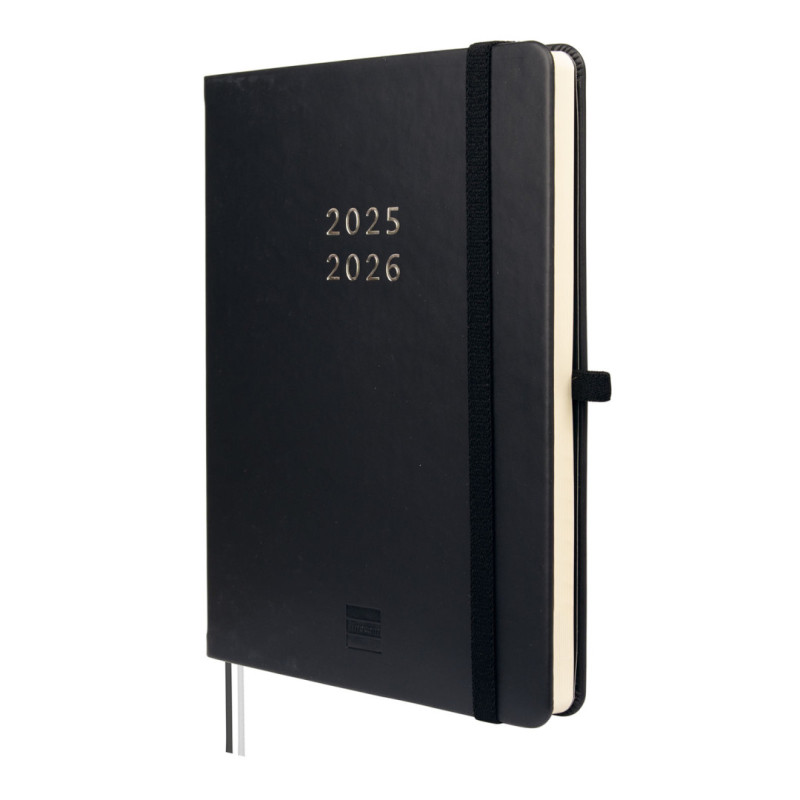 AGENDA ESCOLAR FINOCAM25 18M.MINIMAL M5 SVH25-26 NEGRO INTL+ M5 - 140X190 MM 636110326