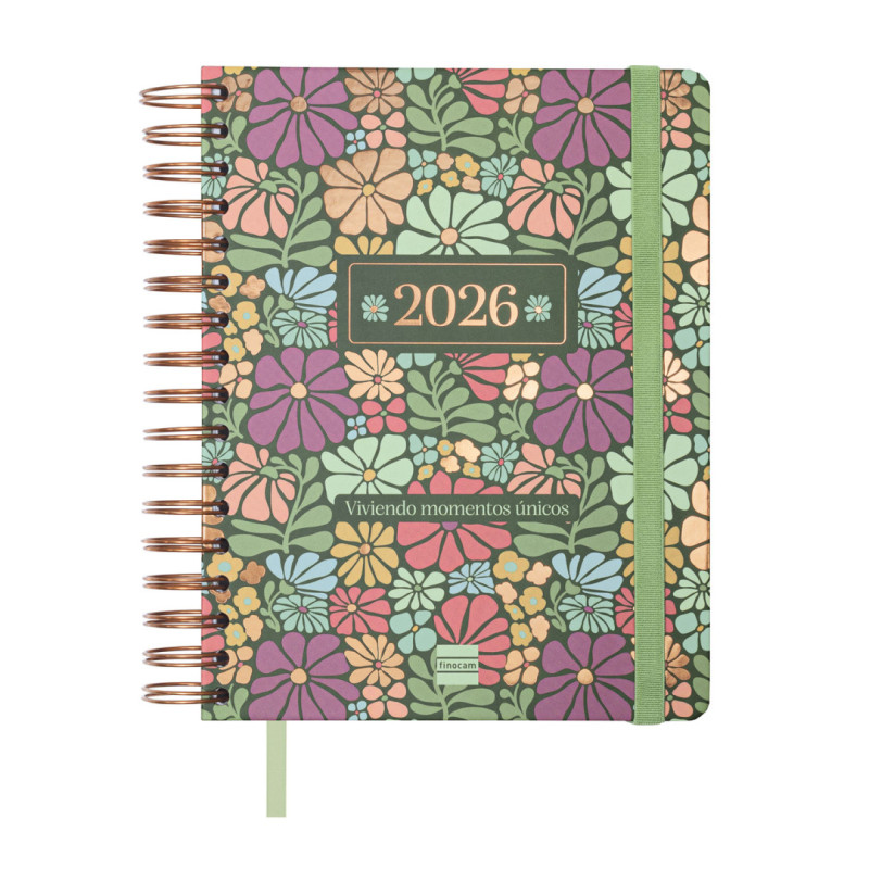 AGENDA ESCOLAR FINOCAM25 16M VITAE 1/4 SVH 25-26 VERDE+ 4º - 155X217 MM 626501026
